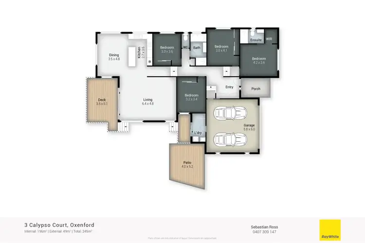 Floorplan of Homely house listing, 3 Calypso Court, Oxenford QLD 4210