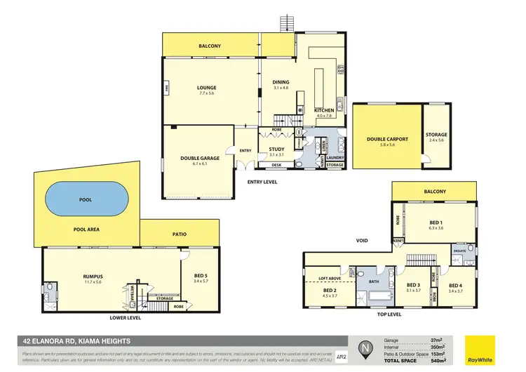 Floorplan of Homely house listing, 42 Elanora Road, Kiama Heights NSW 2533
