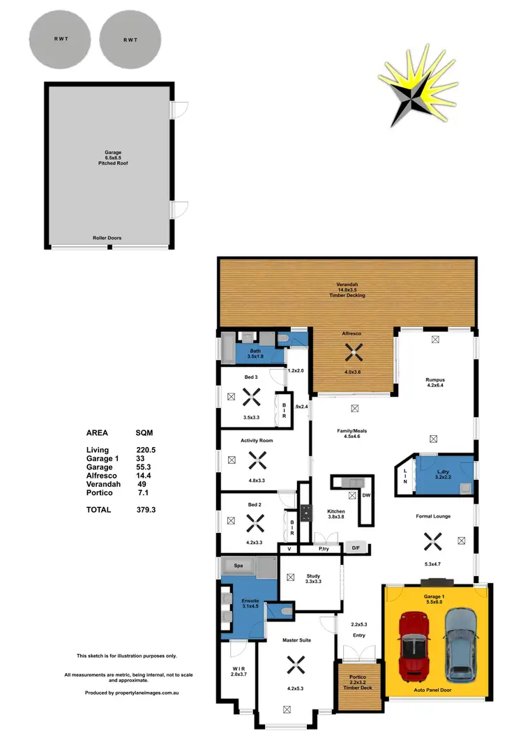 Floorplan of Homely house listing, 5 Schliebs Road, Stockwell SA 5355
