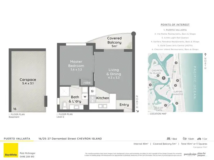 Floorplan of Homely unit listing, 16/25-27 Darrambal Street, Chevron Island QLD 4217