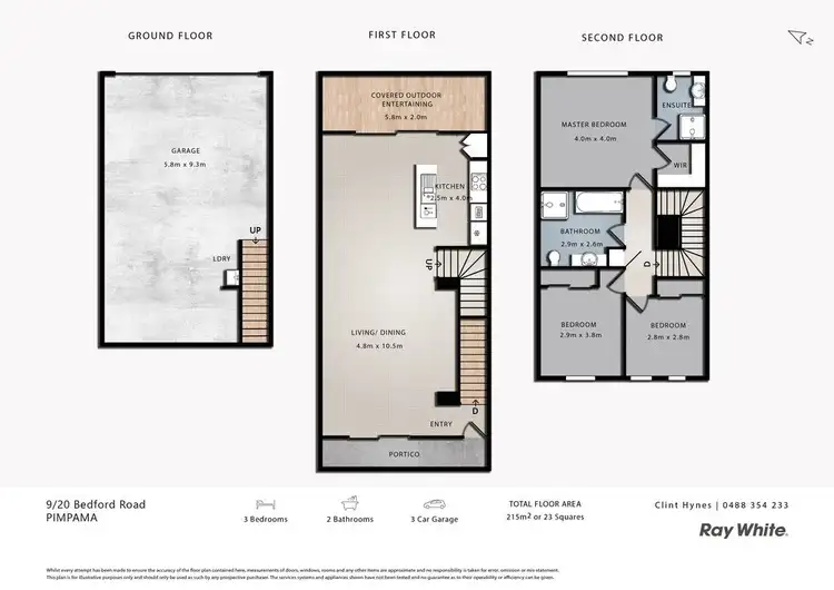 Floorplan of Homely townhouse listing, 9/20 Bedford Road, Pimpama QLD 4209