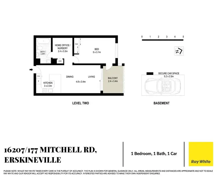 Floorplan of Homely apartment listing, 16207/177 Mitchell Road, Erskineville NSW 2043