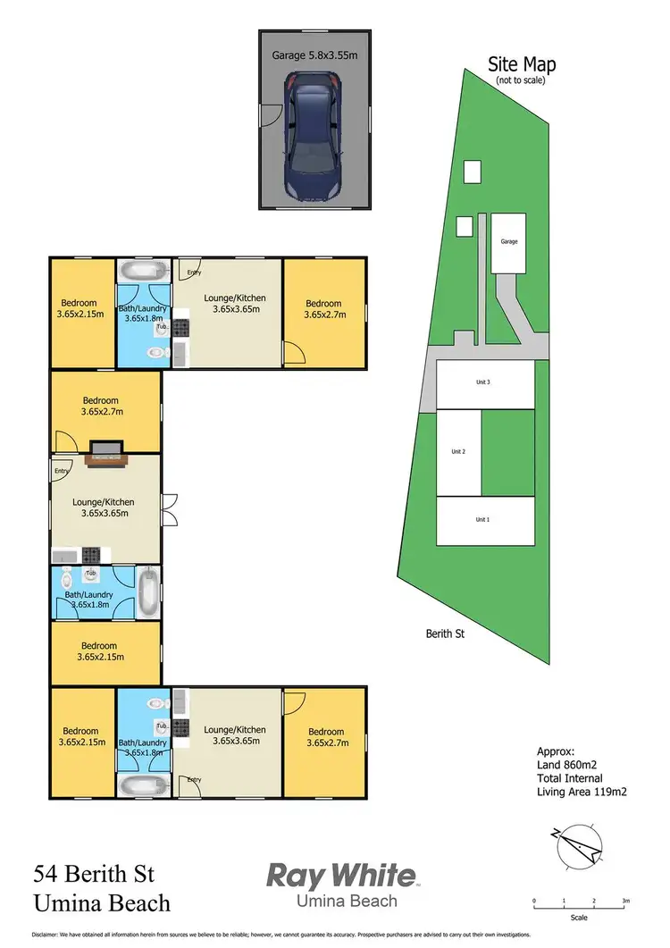 Floorplan of Homely block of units listing, 54 Berith Street, Umina Beach NSW 2257