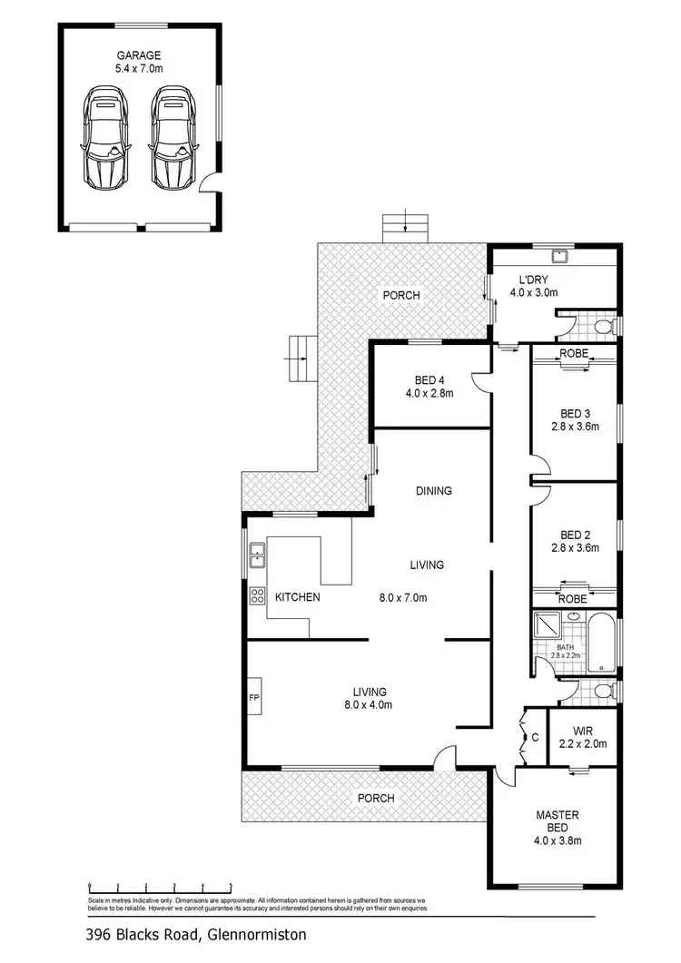 Floorplan of Homely house listing, 396 Blacks Road, Glenormiston South VIC 3265