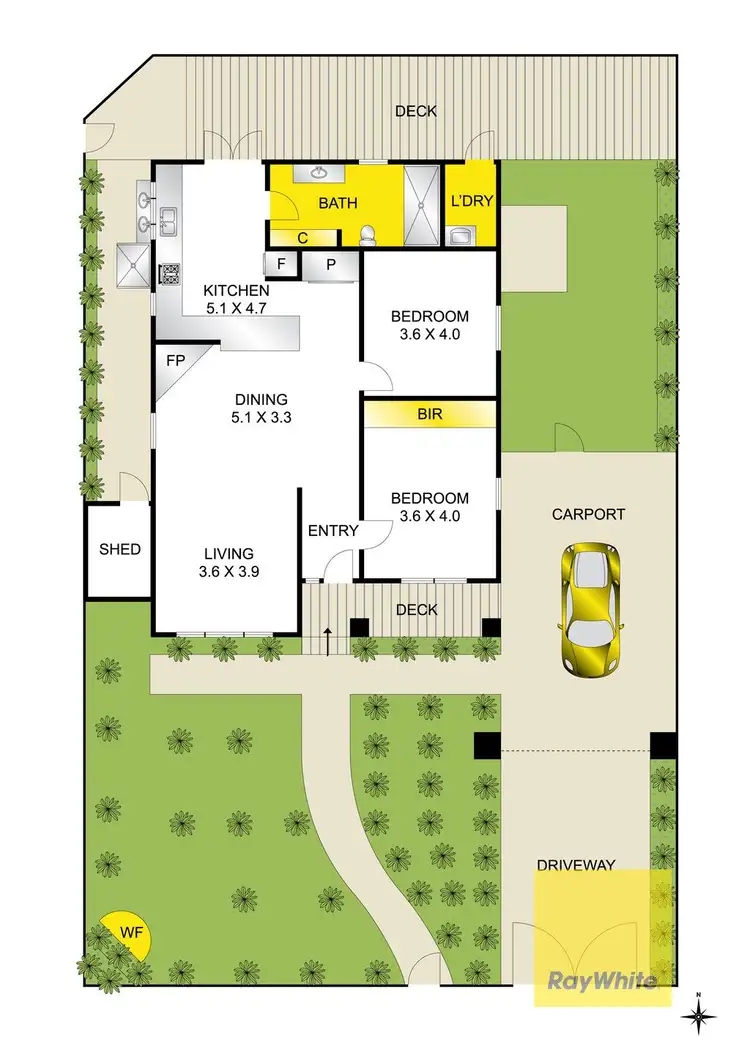 Floorplan of Homely house listing, 308 Aberdeen Street, Manifold Heights VIC 3218