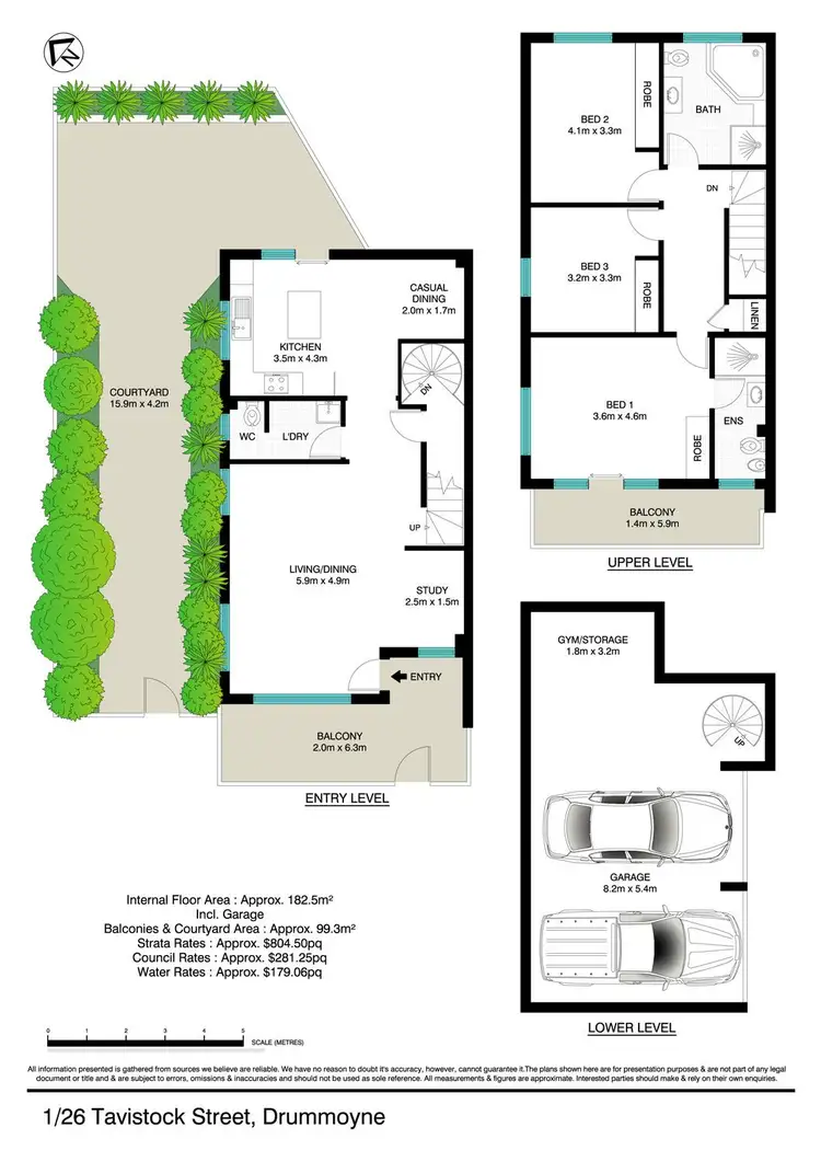 Floorplan of Homely townhouse listing, 1/26 Tavistock Street, Drummoyne NSW 2047