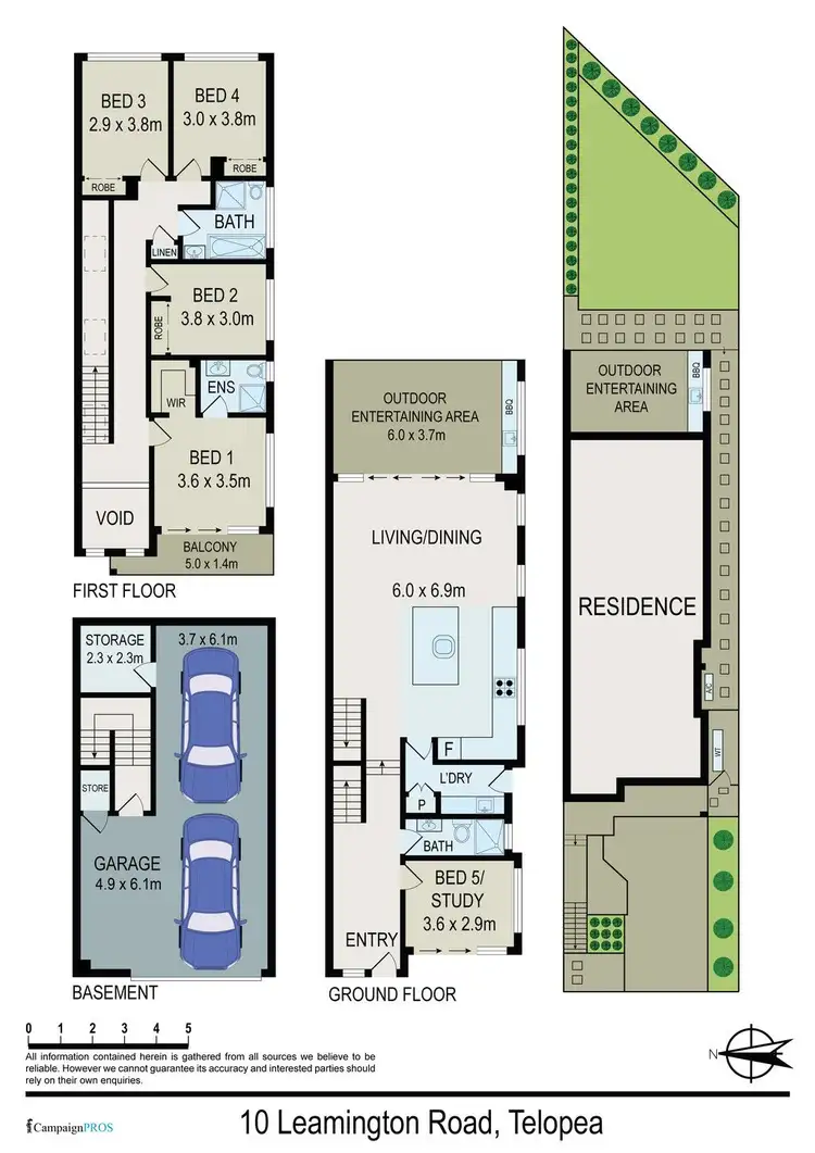Floorplan of Homely house listing, 10 Leamington Road, Telopea NSW 2117
