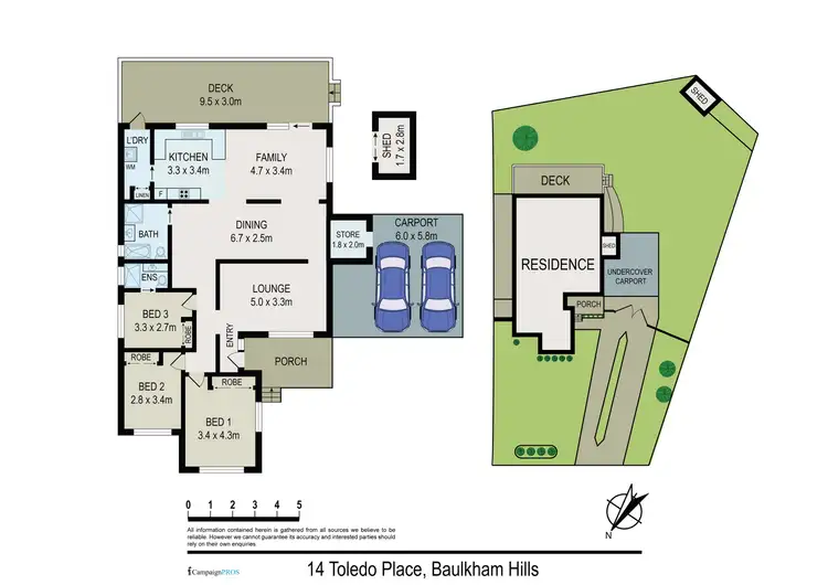 Floorplan of Homely house listing, 14 Toledo Place, Baulkham Hills NSW 2153