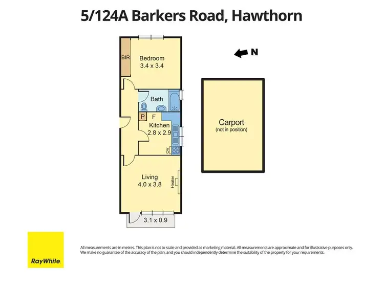 Floorplan of Homely apartment listing, 5/124A Barkers Road, Hawthorn VIC 3122