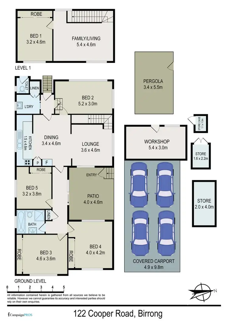 Floorplan of Homely house listing, 122 Cooper Road, Birrong NSW 2143