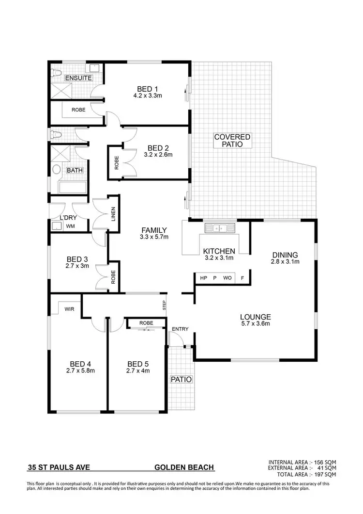 Floorplan of Homely house listing, 35 Saint Pauls Avenue, Golden Beach QLD 4551