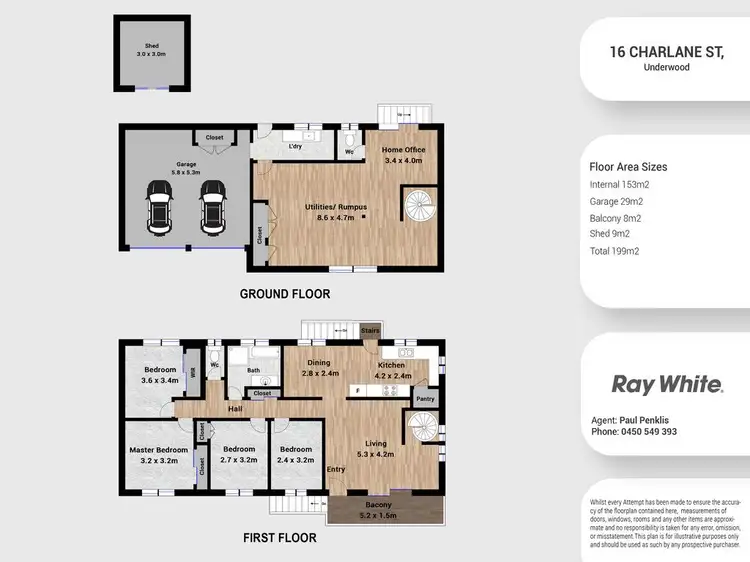 Floorplan of Homely house listing, 16 Charlane Street, Underwood QLD 4119