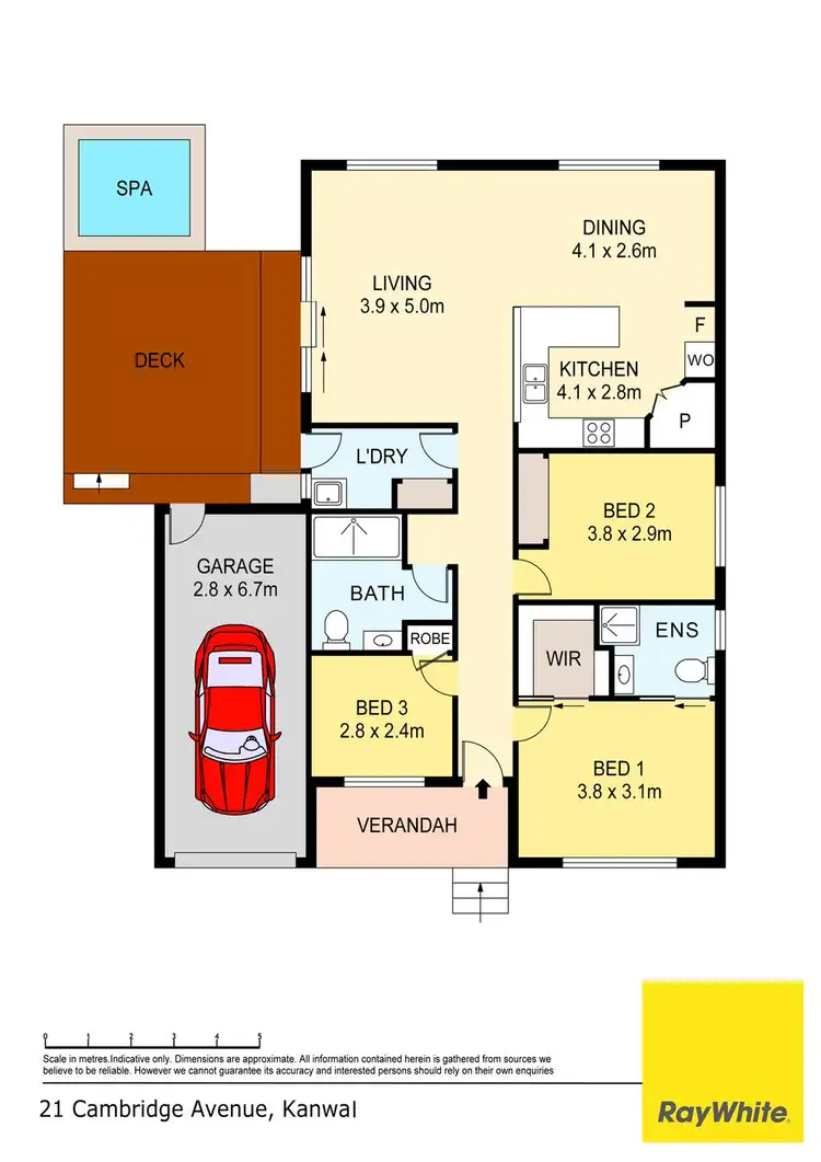 Floorplan of Homely house listing, 21 Cambridge Avenue, Kanwal NSW 2259