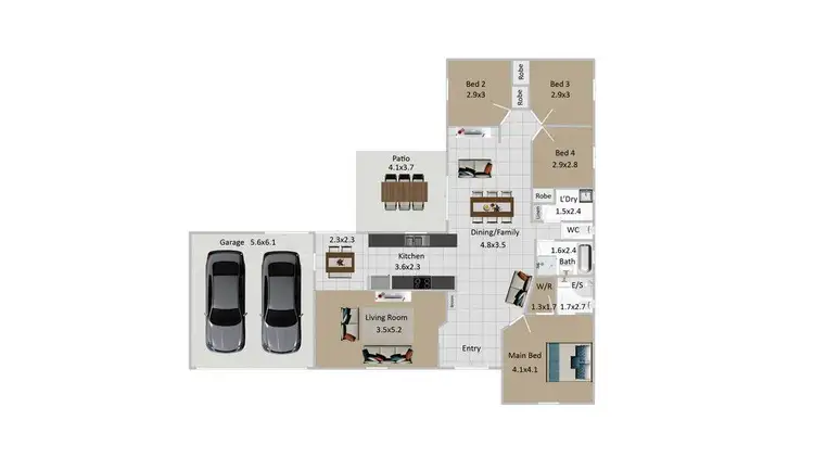 Floorplan of Homely house listing, 11 Donohue Court, Collingwood Park QLD 4301