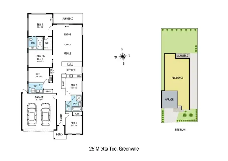 Floorplan of Homely house listing, 25 Mietta Terrace, Greenvale VIC 3059