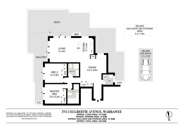 Floorplan of Homely apartment listing, 37/1-3 Eulbertie Avenue, Warrawee NSW 2074