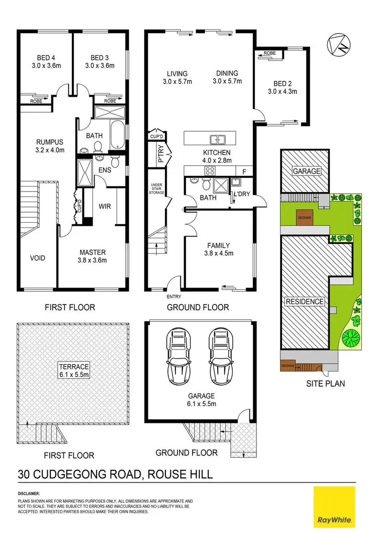 Floorplan of Homely semi-detached listing, 30 Cudgegong Road, Rouse Hill NSW 2155