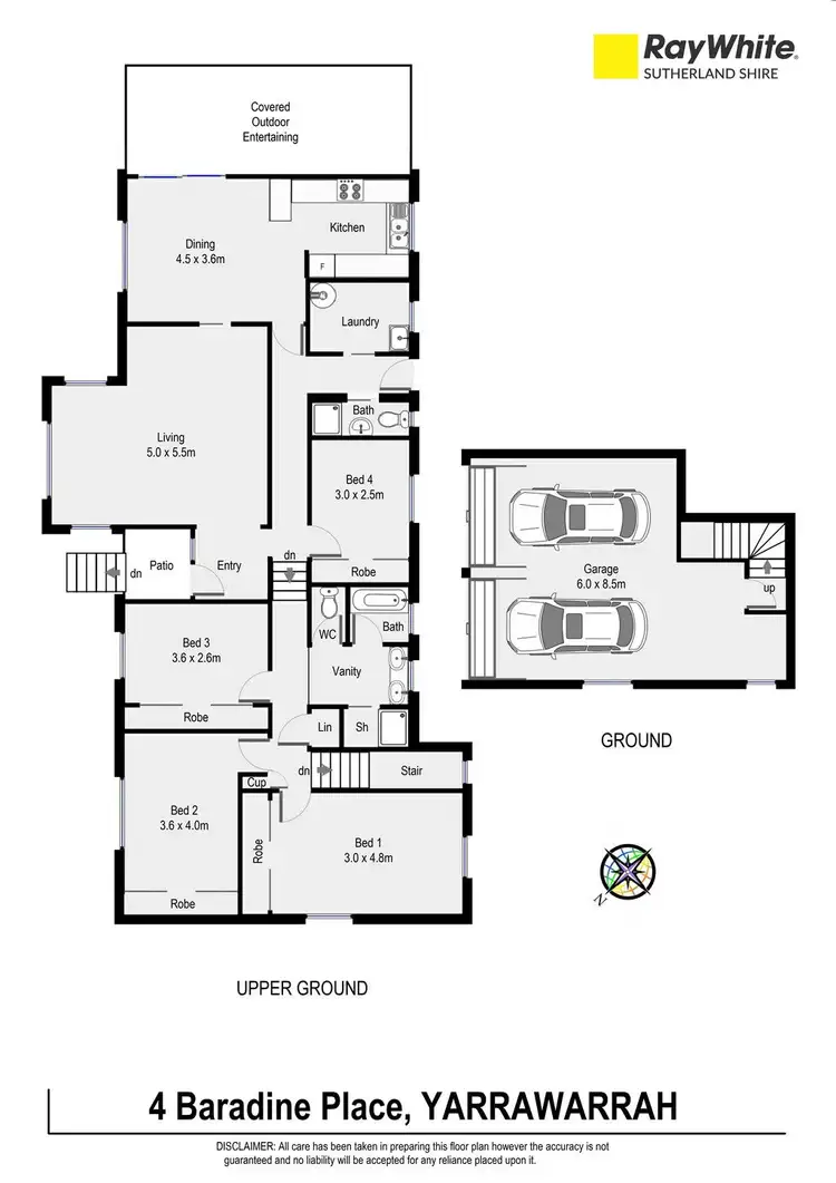 Floorplan of Homely house listing, 4 Baradine Place, Yarrawarrah NSW 2233