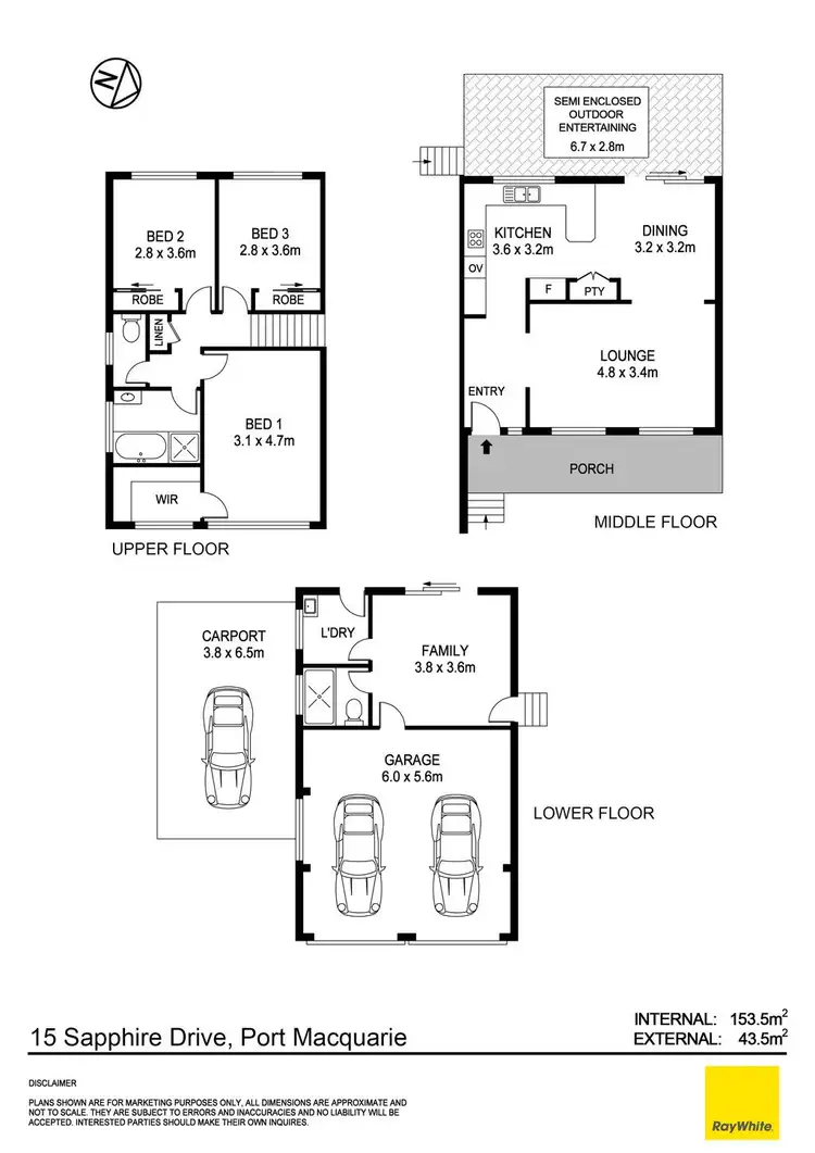 Floorplan of Homely house listing, 15 Sapphire Drive, Port Macquarie NSW 2444