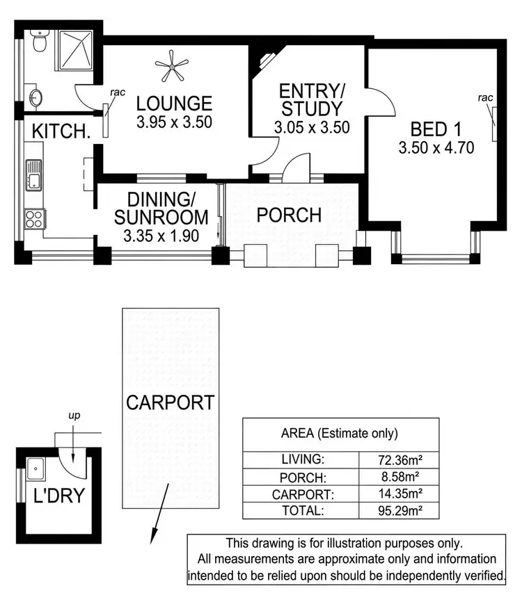Floorplan of Homely unit listing, 2/24 Kent Street, South Plympton SA 5038