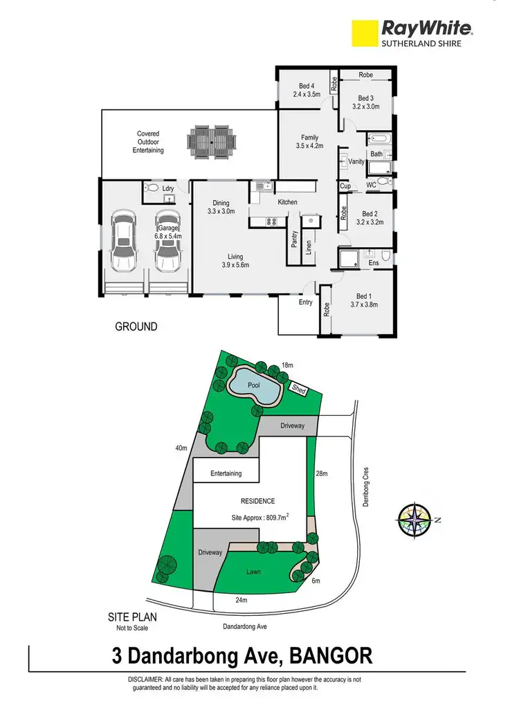 Floorplan of Homely house listing, 3 Dandarbong Avenue, Bangor NSW 2234