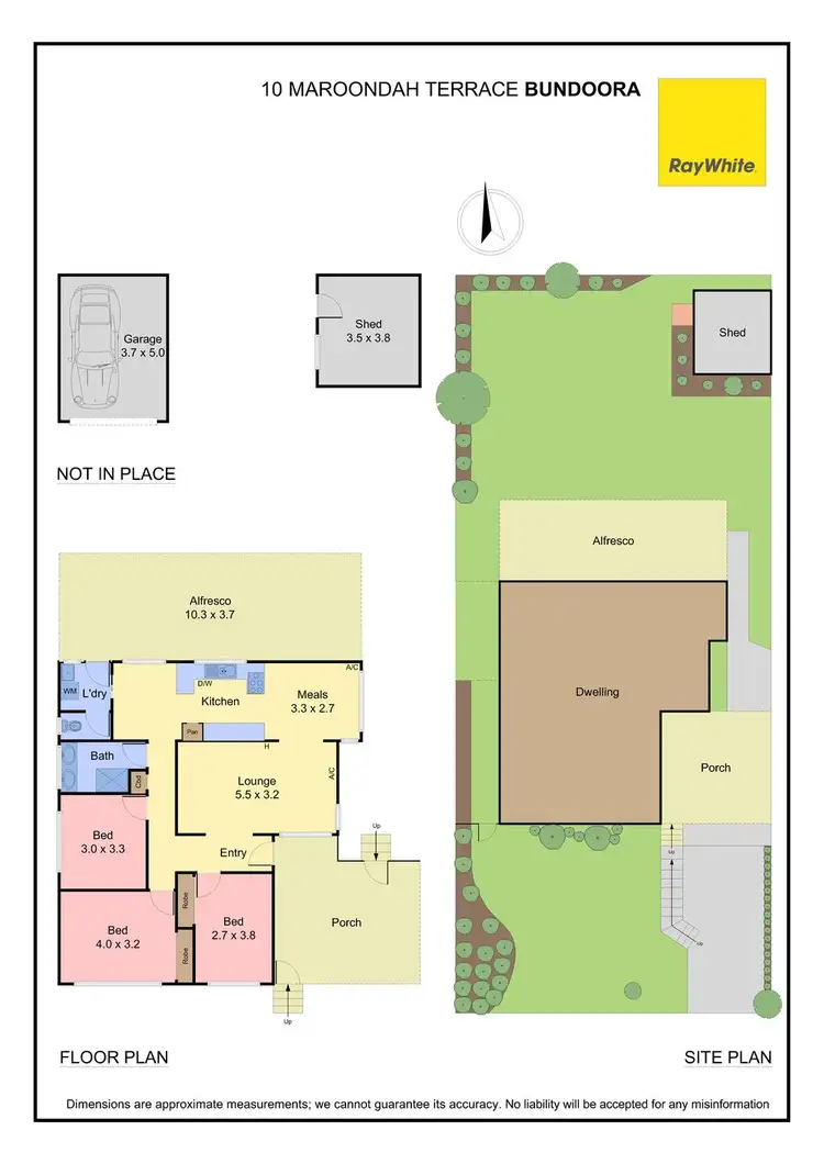 Floorplan of Homely house listing, 10 Maroondah Terrace, Bundoora VIC 3083
