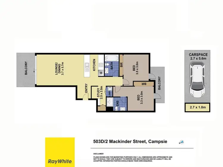 Floorplan of Homely apartment listing, 503D/2 Mackinder Street, Campsie NSW 2194