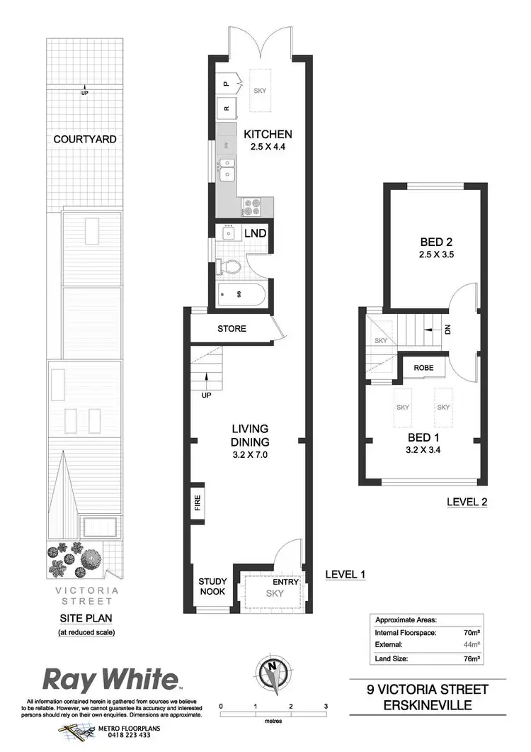 Floorplan of Homely house listing, 9 Victoria Street, Erskineville NSW 2043