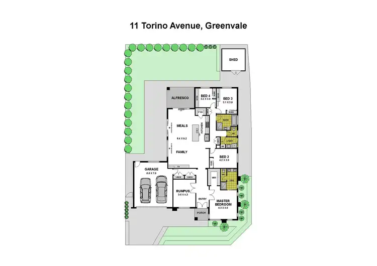 Floorplan of Homely house listing, 11 Torino Avenue, Greenvale VIC 3059
