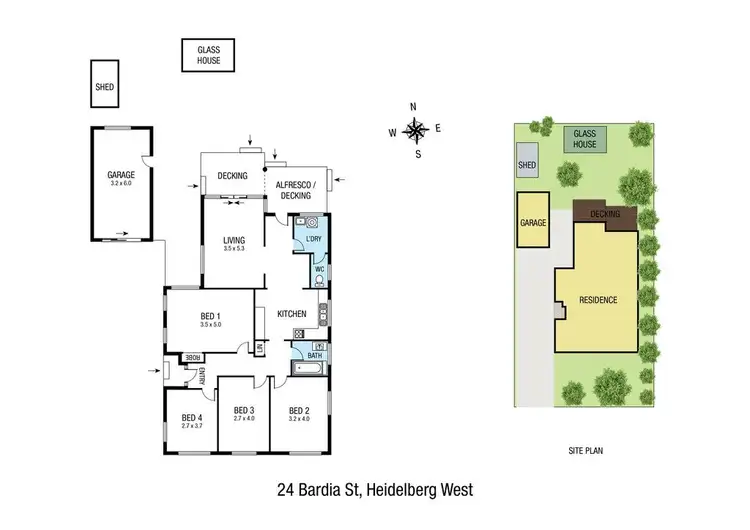 Floorplan of Homely house listing, 24 Bardia Street, Heidelberg West VIC 3081