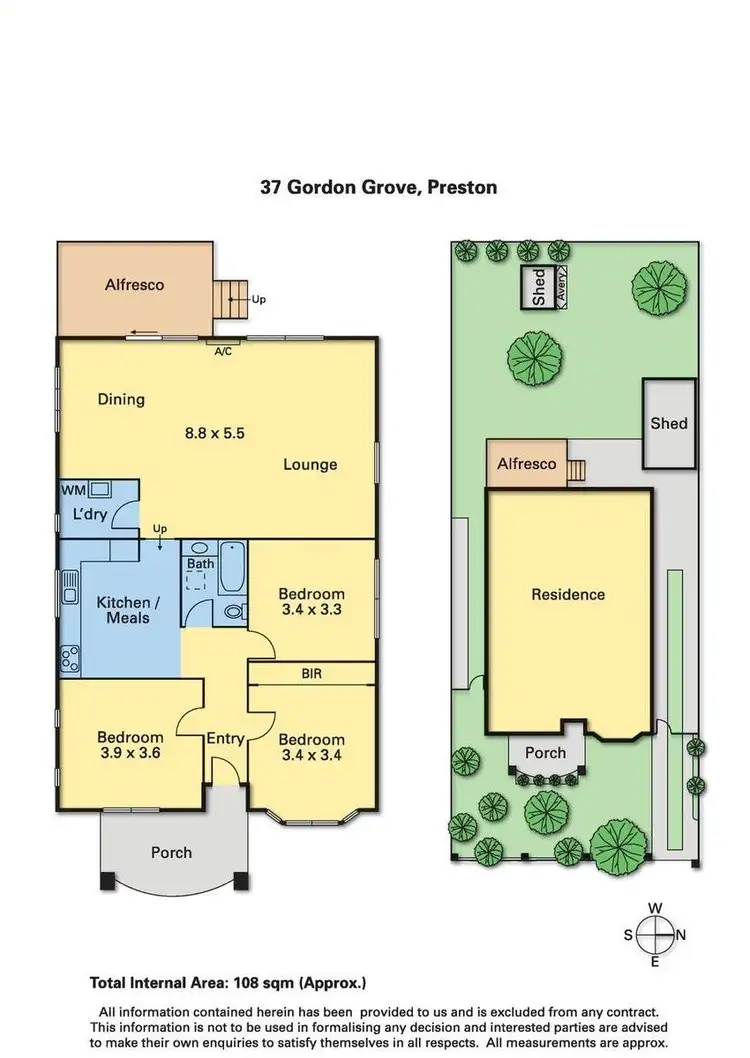 Floorplan of Homely house listing, 37 Gordon Grove, Preston VIC 3072