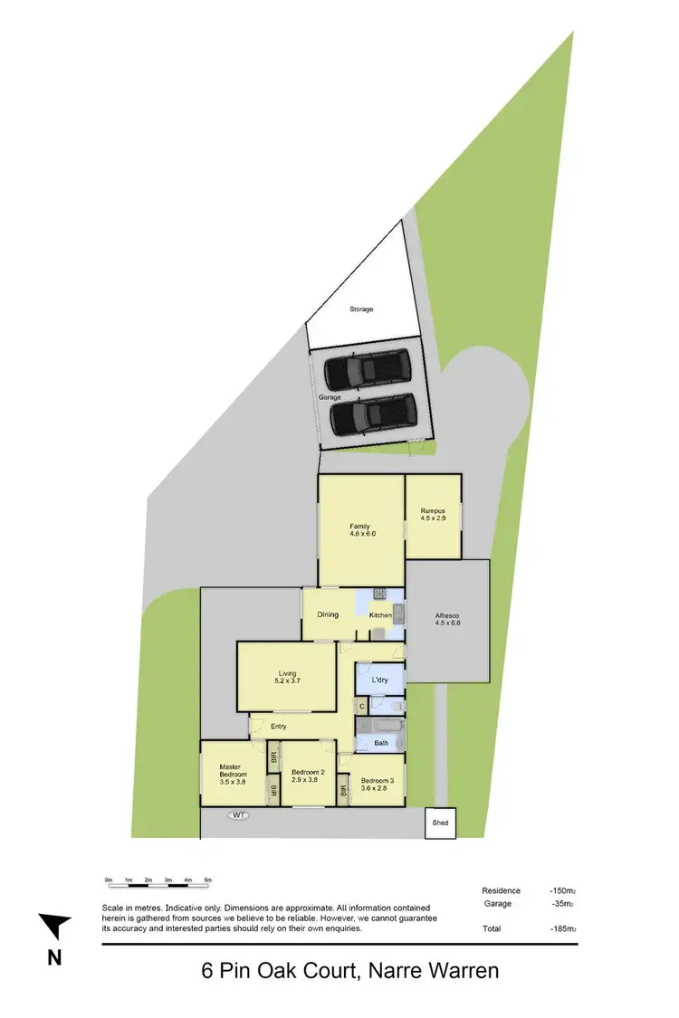 Floorplan of Homely house listing, 6 Pin Oak Court, Narre Warren VIC 3805