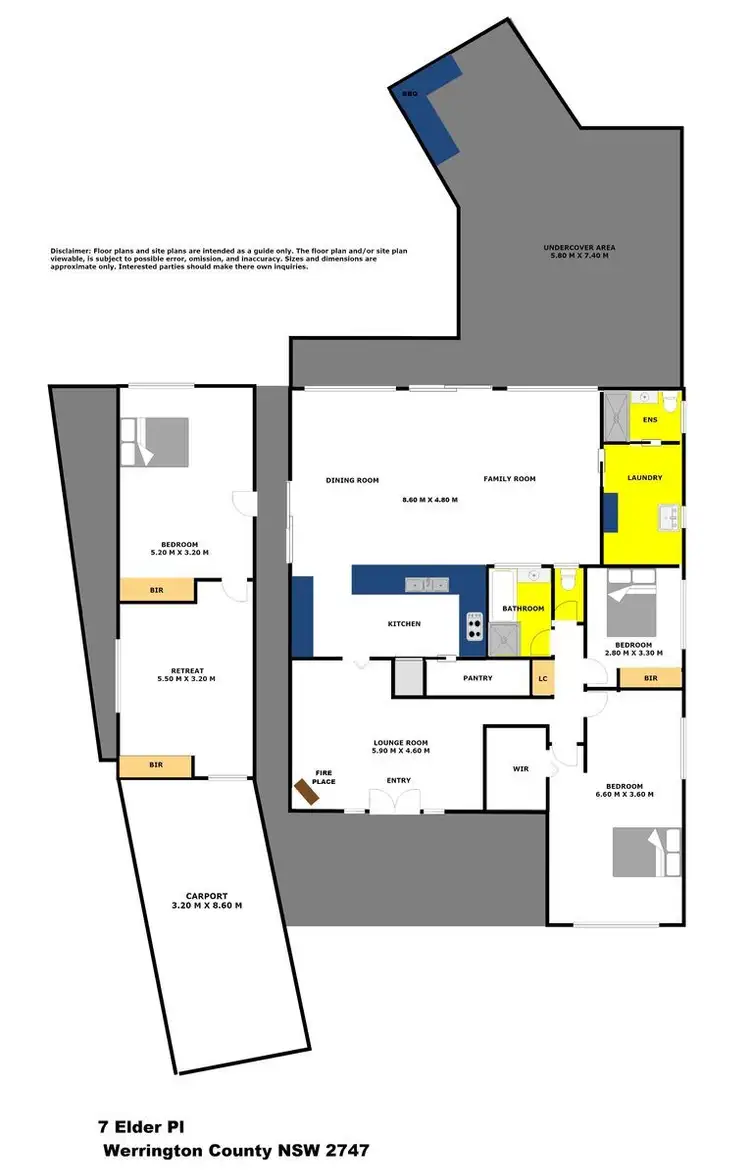 Floorplan of Homely house listing, 7 Elder Place, Werrington County NSW 2747