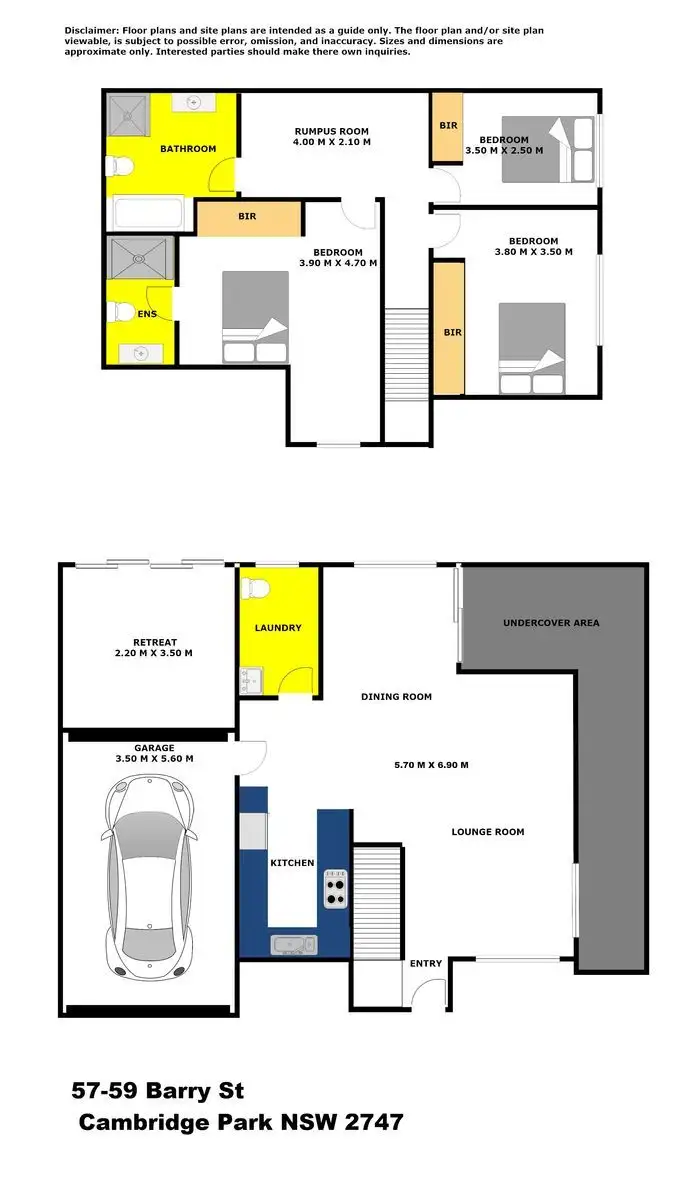 Floorplan of Homely house listing, 6/57-59 Barry Street, Cambridge Park NSW 2747