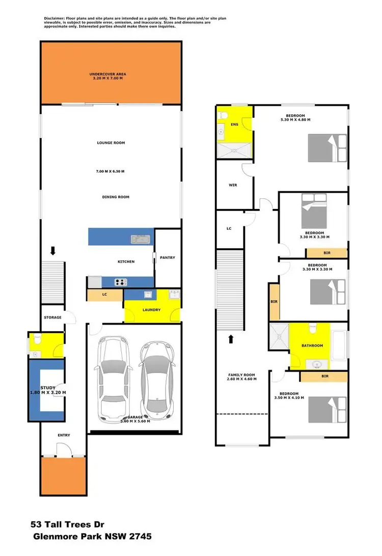 Floorplan of Homely house listing, 53 Tall Trees Drive, Glenmore Park NSW 2745