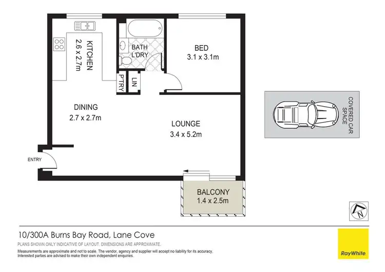 Floorplan of Homely apartment listing, 10/300A Burns Bay Road, Lane Cove NSW 2066