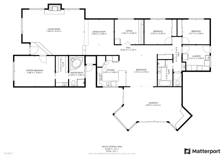 Floorplan of Homely house listing, 3 Blake Court, Swan Hill VIC 3585