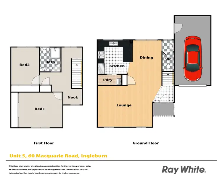Floorplan of Homely townhouse listing, 5/60 Macquarie Road, Ingleburn NSW 2565