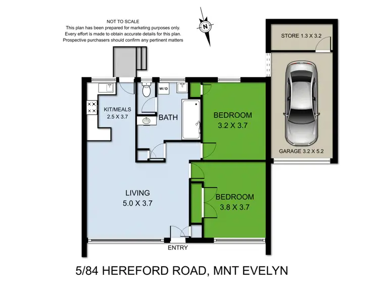Floorplan of Homely house listing, 5/84 Hereford Road, Mount Evelyn VIC 3796