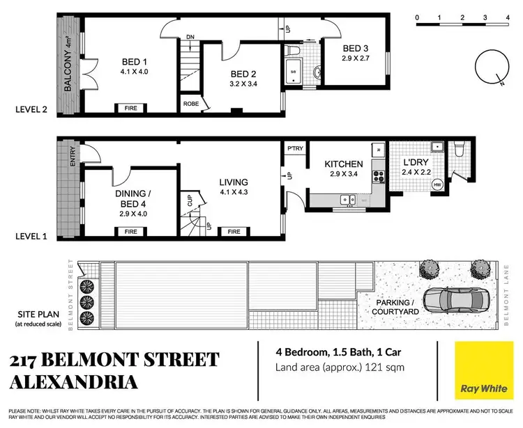 Floorplan of Homely house listing, 217 Belmont Street, Alexandria NSW 2015