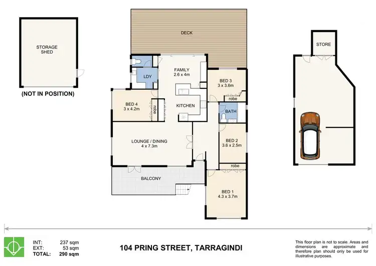 Floorplan of Homely house listing, 104 Pring Street, Tarragindi QLD 4121