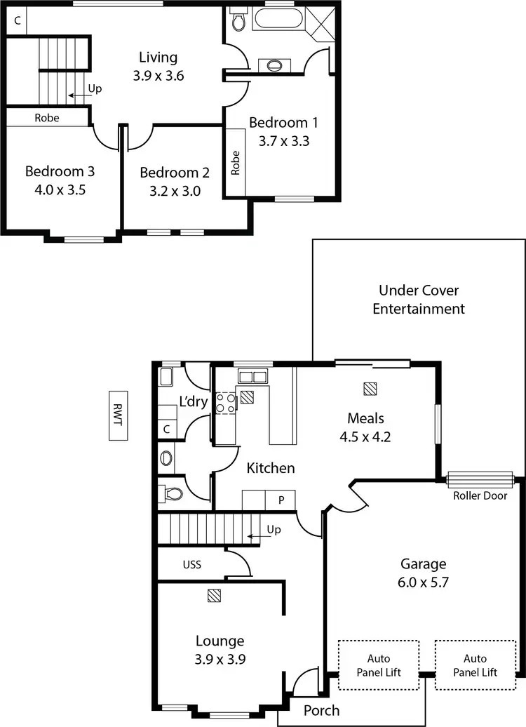 Floorplan of Homely house listing, 1B Pine Street, Flinders Park SA 5025