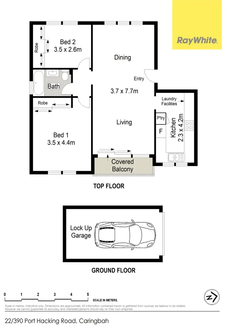 Floorplan of Homely apartment listing, 22/390 Port Hacking Road, Caringbah NSW 2229