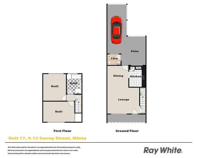 Floorplan of Homely house listing, 17/9-13 Surrey Street, Minto NSW 2566