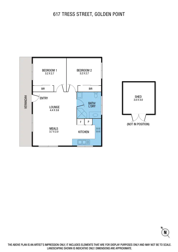 Floorplan of Homely house listing, 617 Tress Street, Golden Point VIC 3350