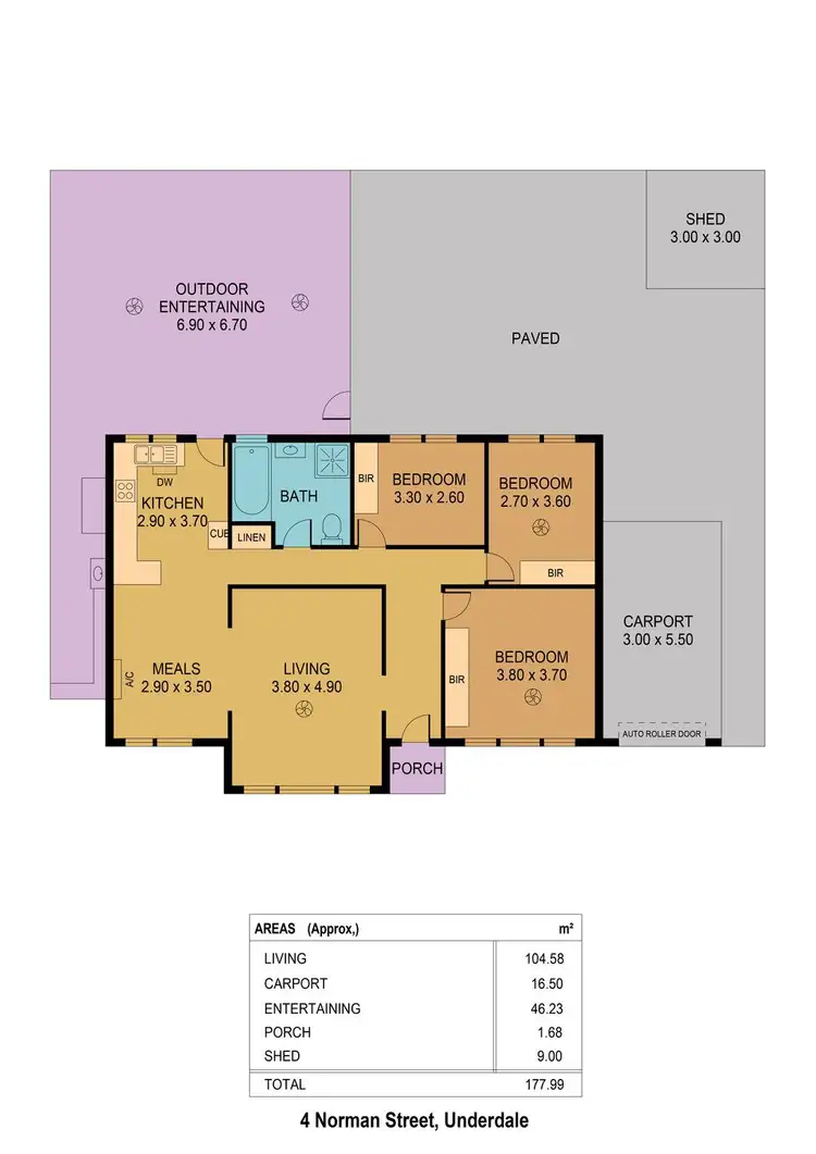 Floorplan of Homely house listing, 4 Norman Street, Underdale SA 5032