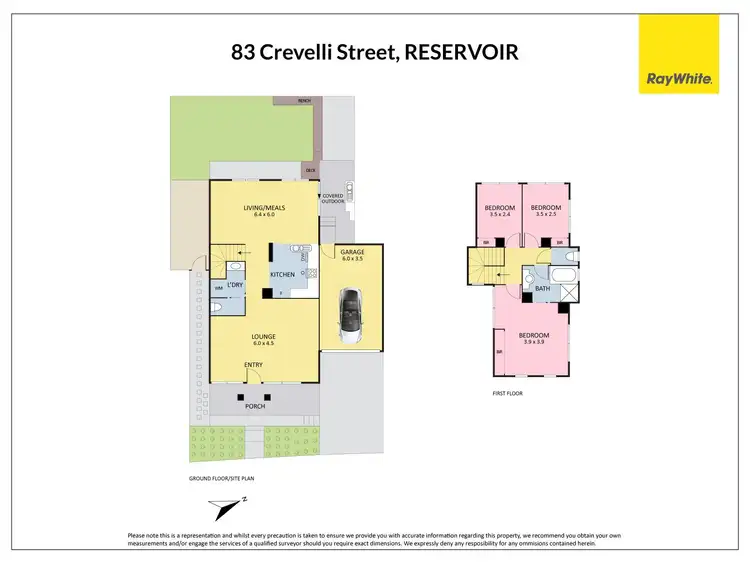 Floorplan of Homely house listing, 83 Crevelli Street, Reservoir VIC 3073