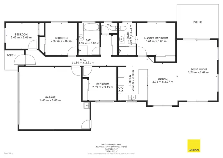 Floorplan of Homely house listing, 45 Tone Drive, Collingwood Park QLD 4301