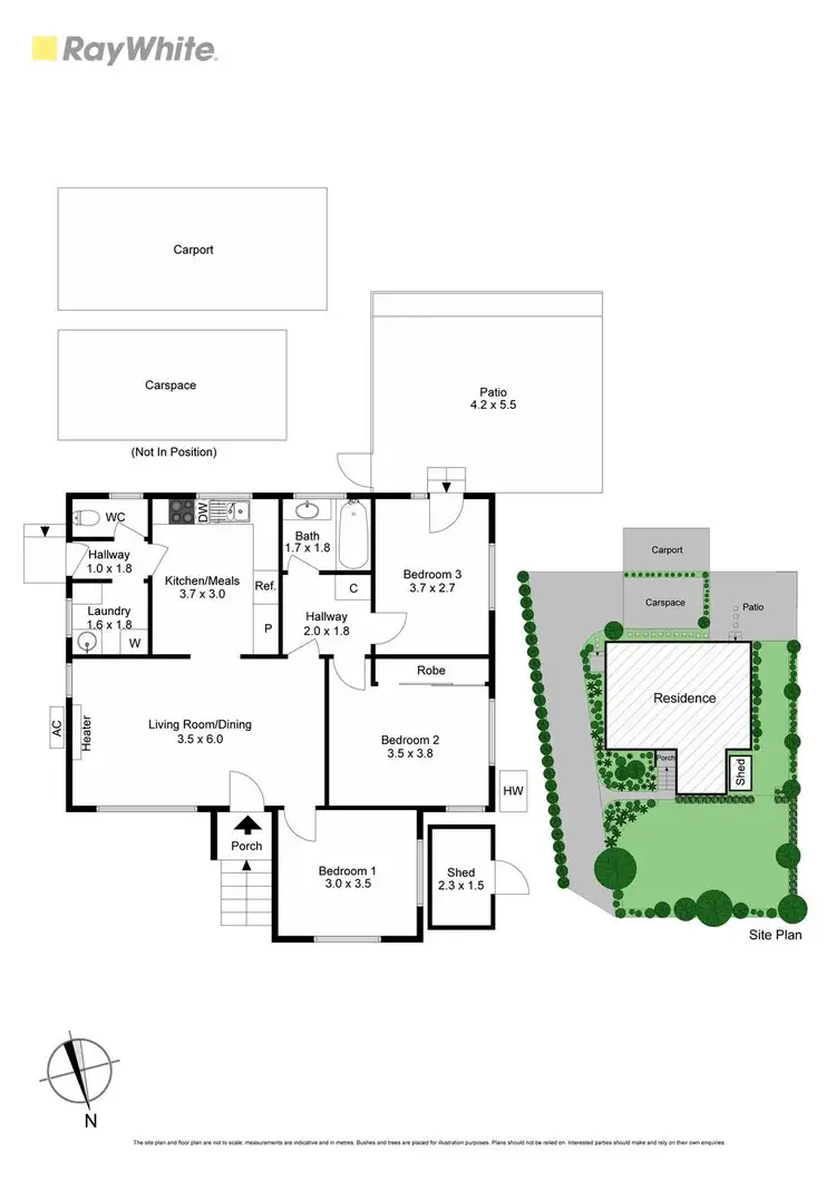 Floorplan of Homely unit listing, 1/6 Mudgee Court, Chadstone VIC 3148