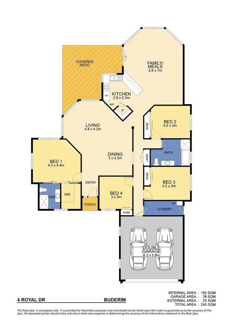 Floorplan of Homely house listing, 4 Royal Drive, Buderim QLD 4556